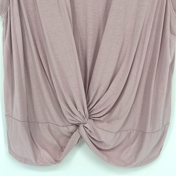 Zella Twist Front Athletic Tank Top Pink Large - Picture 4 of 12